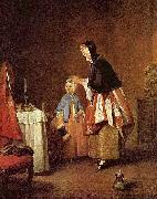 Jean Simeon Chardin Die Morgentoilette oil